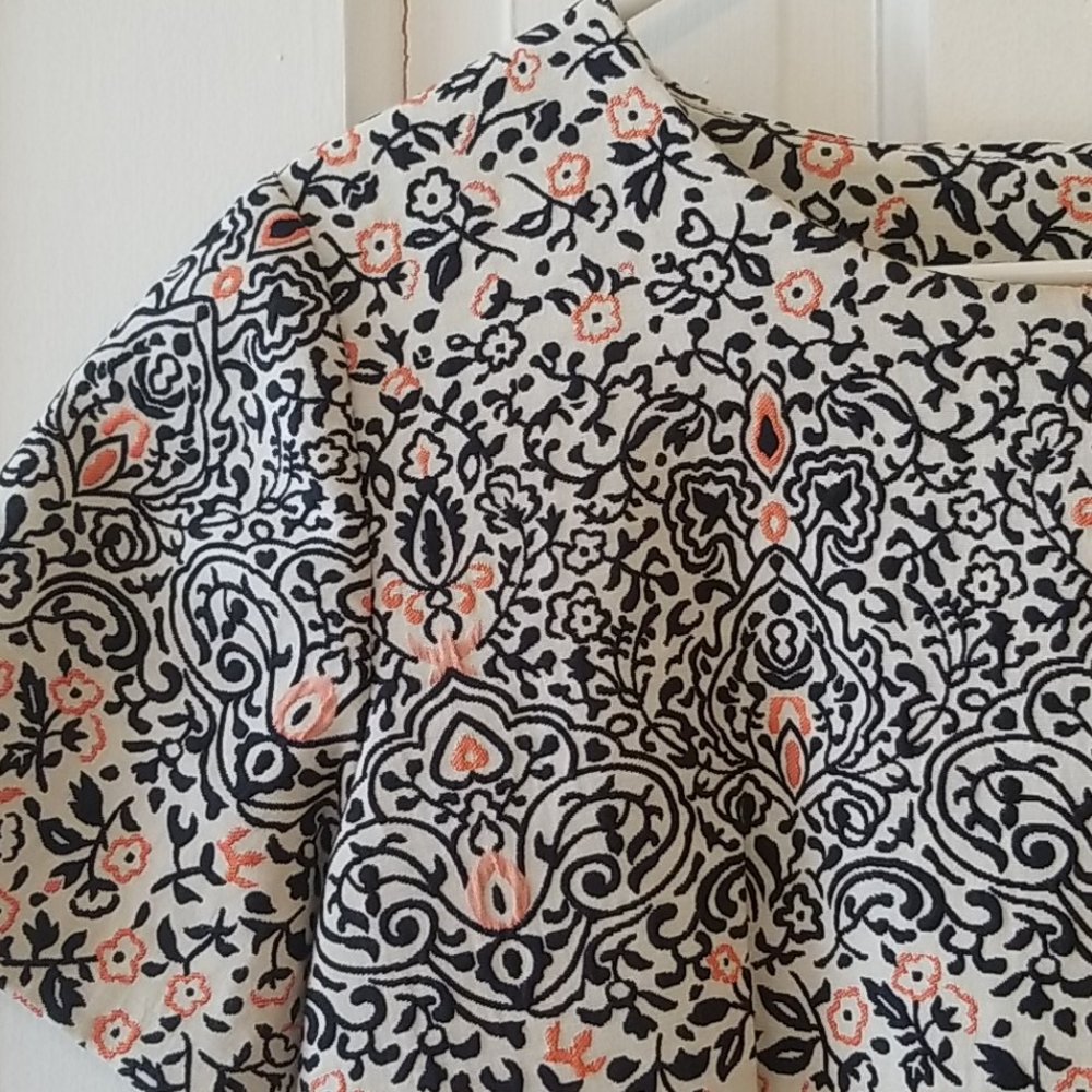 H&M Fall folk floral baroque tapestry dress 12
